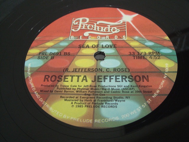 画像1:  Rosetta Jefferson ‎– Sea Of Love 