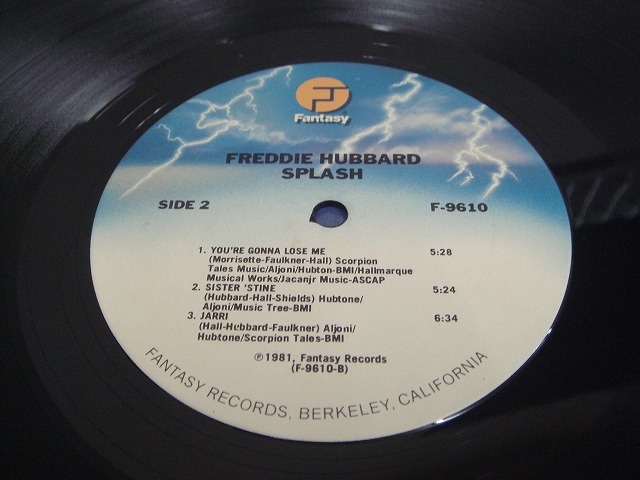 画像:  Freddie Hubbard ‎– Splash  LP