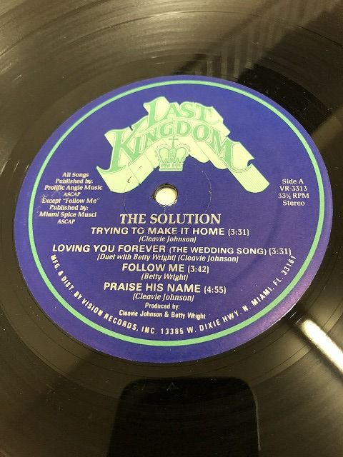 画像:  The Solution  ‎– The Solution  LP