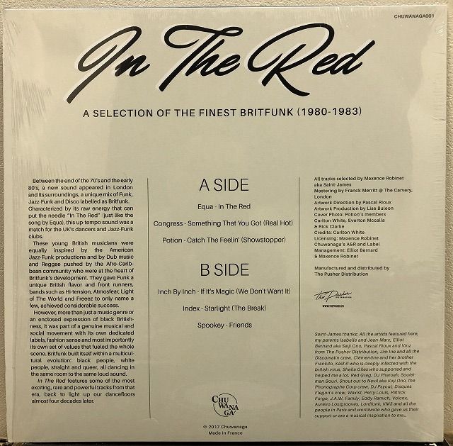 画像:  Various ‎– In The Red (A Selection Of The Finest Britfunk 1980-1983) 