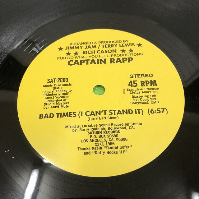 画像1: Captain Rapp / Kimberly Ball – Bad Times  (Re)