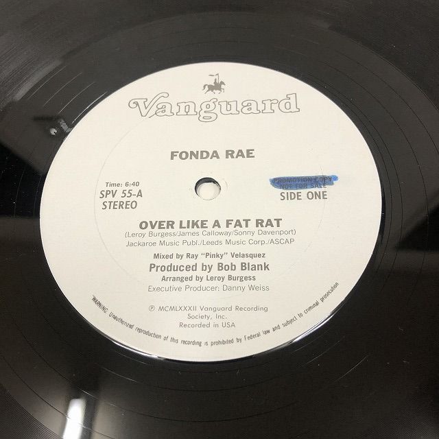 画像1: Fonda Rae - Over Like A Fat Rat (Promo)