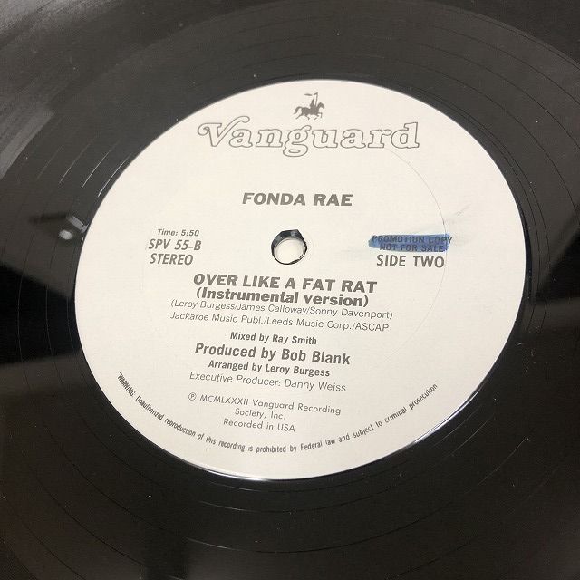 画像: Fonda Rae - Over Like A Fat Rat (Promo)