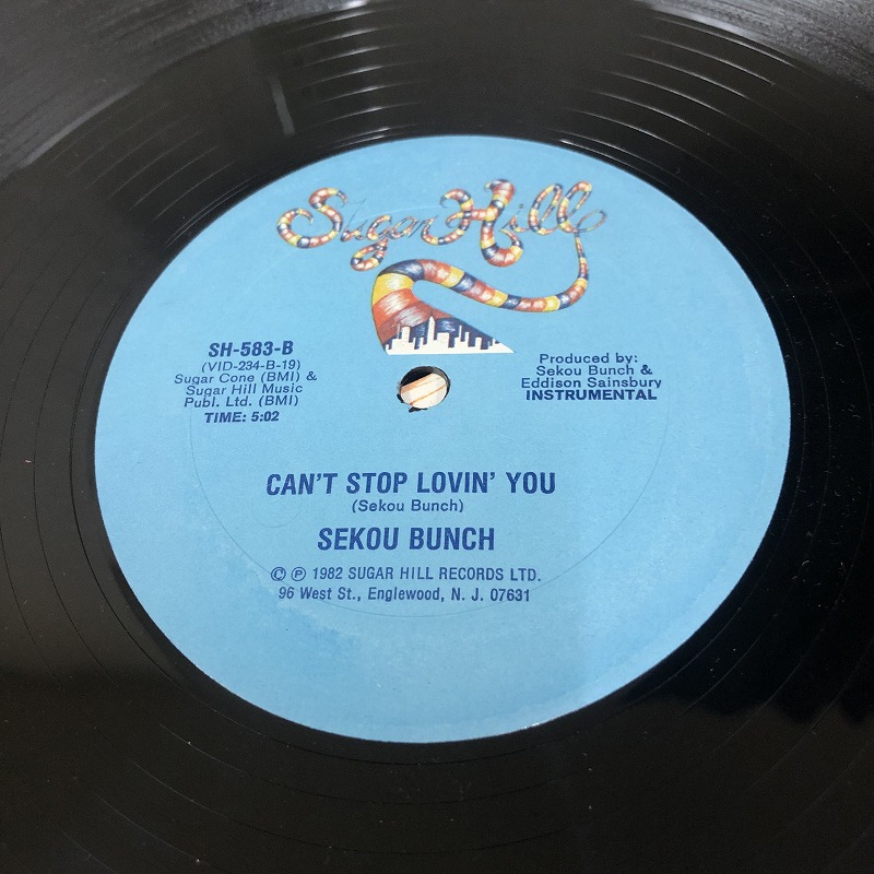 画像:  Sekou Bunch ‎– Can't Stop Lovin' You 