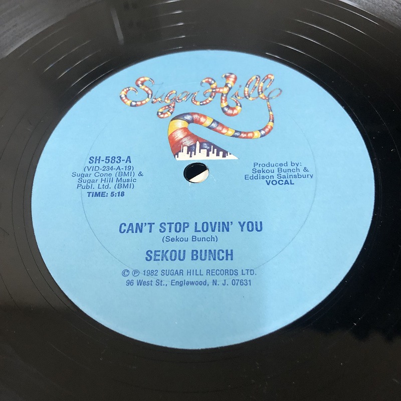 画像1:  Sekou Bunch ‎– Can't Stop Lovin' You 