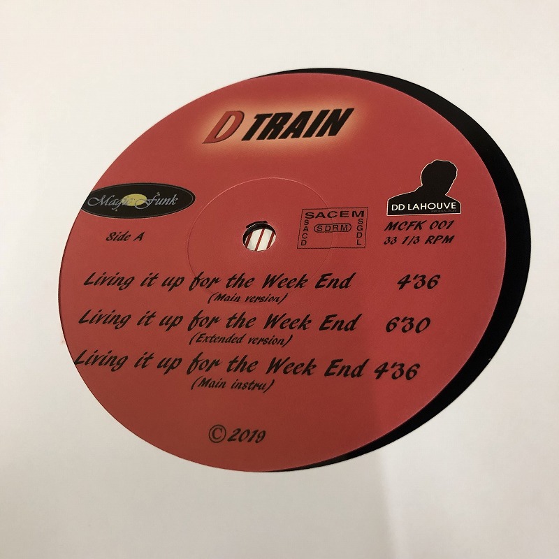 画像:  D Train ‎– Living It Up For The Week End / Stand On The Funk