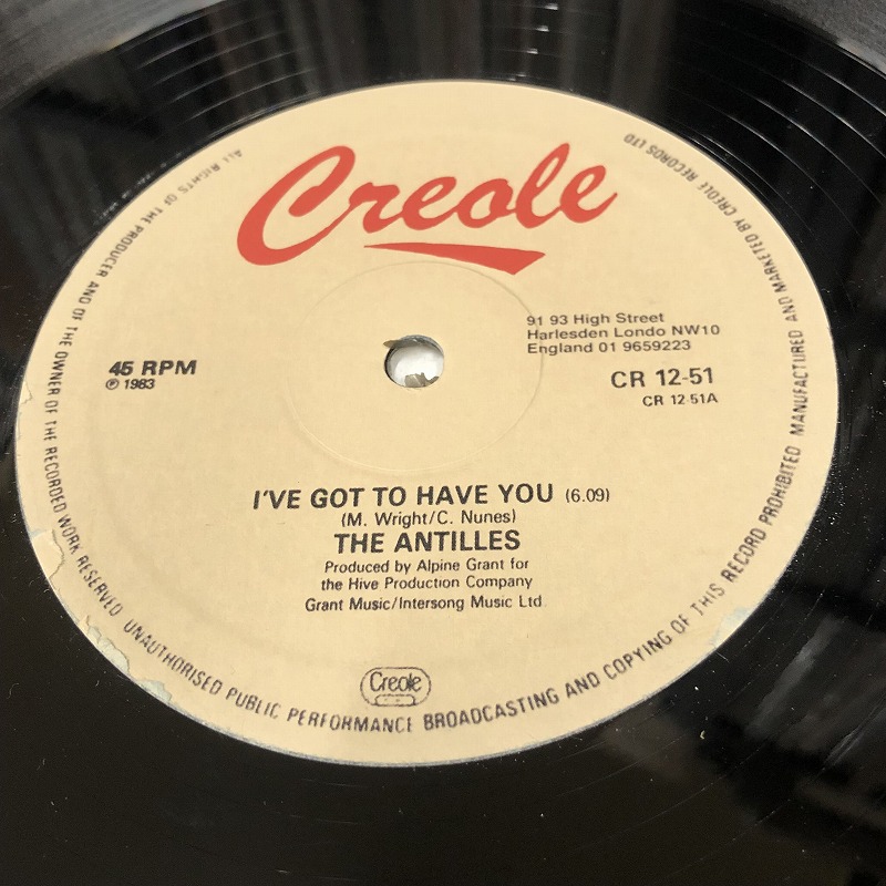 画像1: Antilles (The) - I've Got To Have You  (Re)