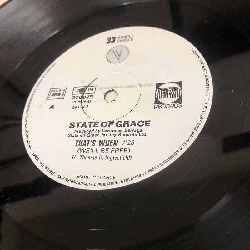 画像: State of Grace - That's When We'll Be Free (New US Remix)