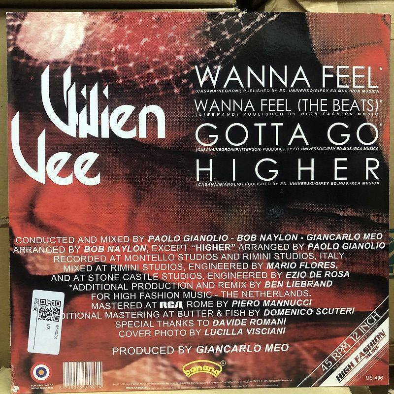 画像: Vivien Vee - Wanna Feel / Gotta Go / Higher (Ben Liebrand Remixes) (Re)