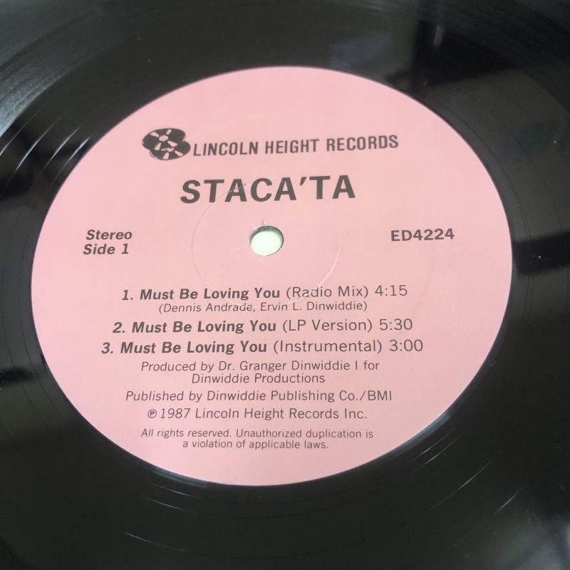 画像: Staca'ta - Must Be Loving You