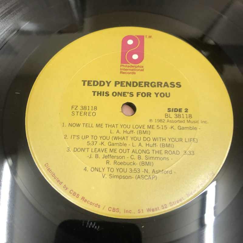 画像: Teddy Pendergrass - This One's For You  LP   