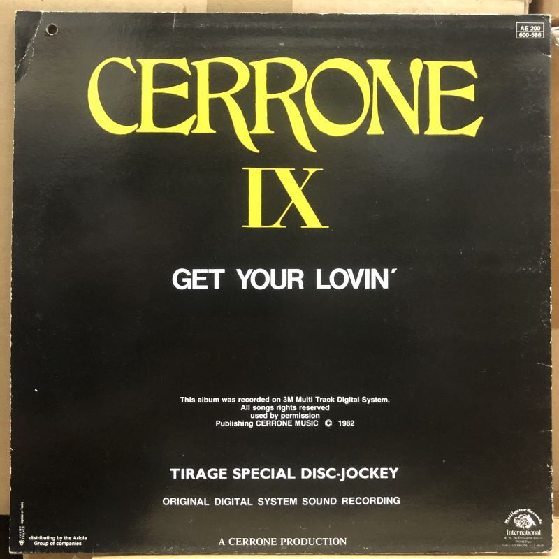 画像1: Cerrone – Get Your Lovin