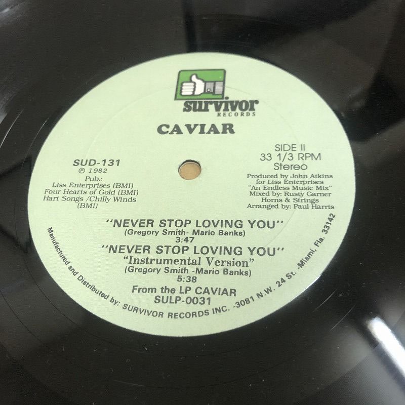 画像: Caviar - Never Stop Loving You