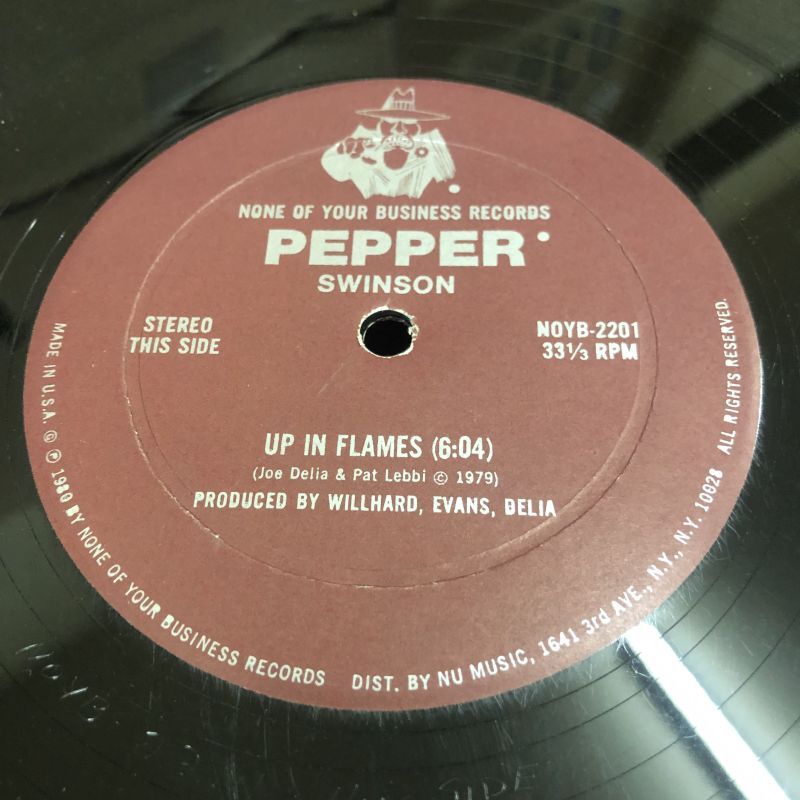 画像1: Pepper Swinson – Up In Flames / Roller Skating 