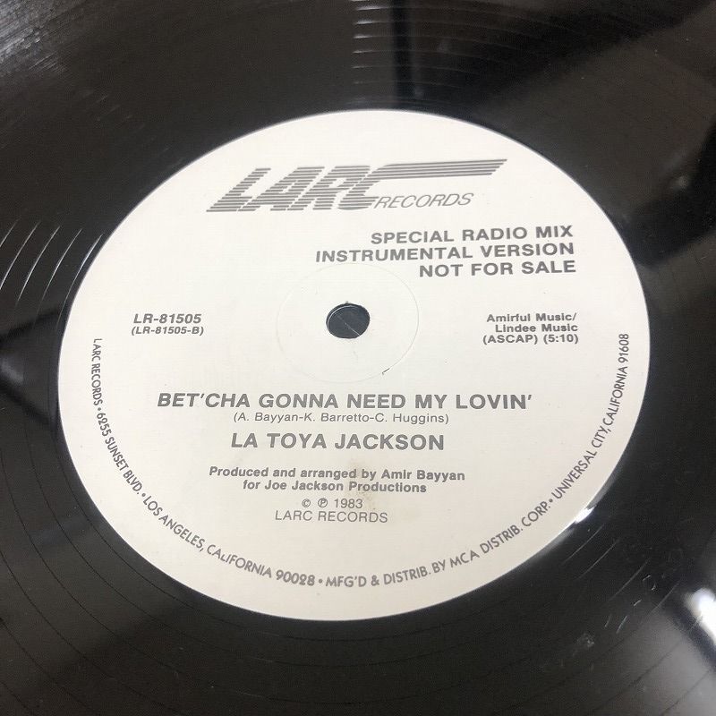 画像: La Toya Jackson – Bet'Cha Gonna Need My Lovin' (Special Radio Mix)