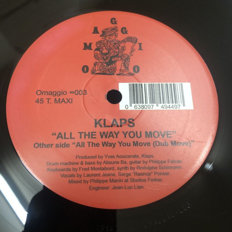 画像: Klaps – All The Way You Move　 (Re)