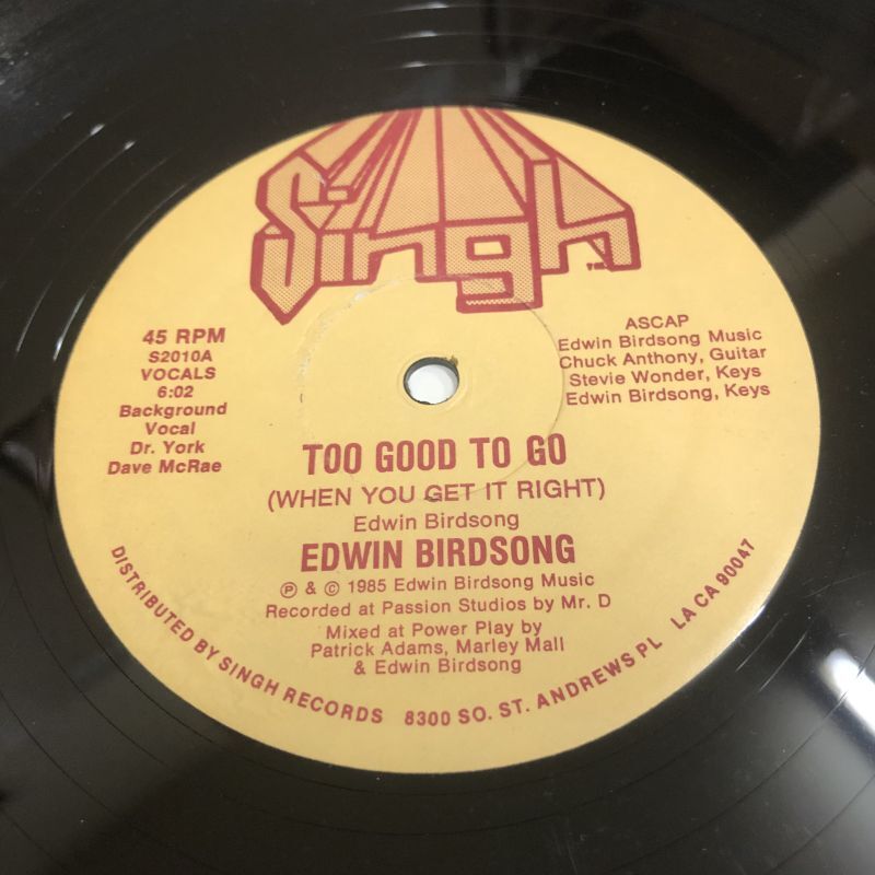 画像1: Edwin Birdsong – Too Good To Go 