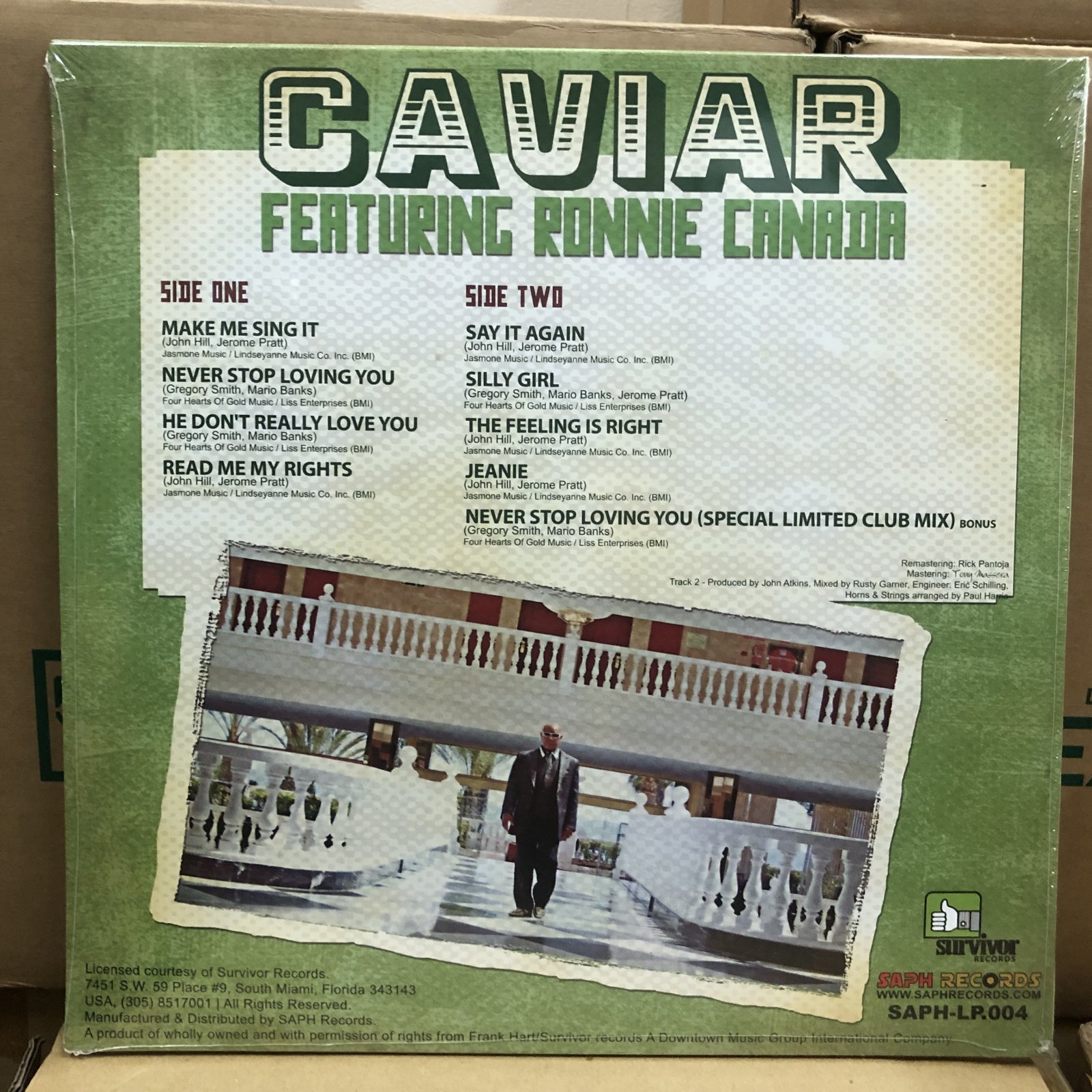 画像: Caviar  Featuring Ronnie Canada – Never Stop Loving You  LP