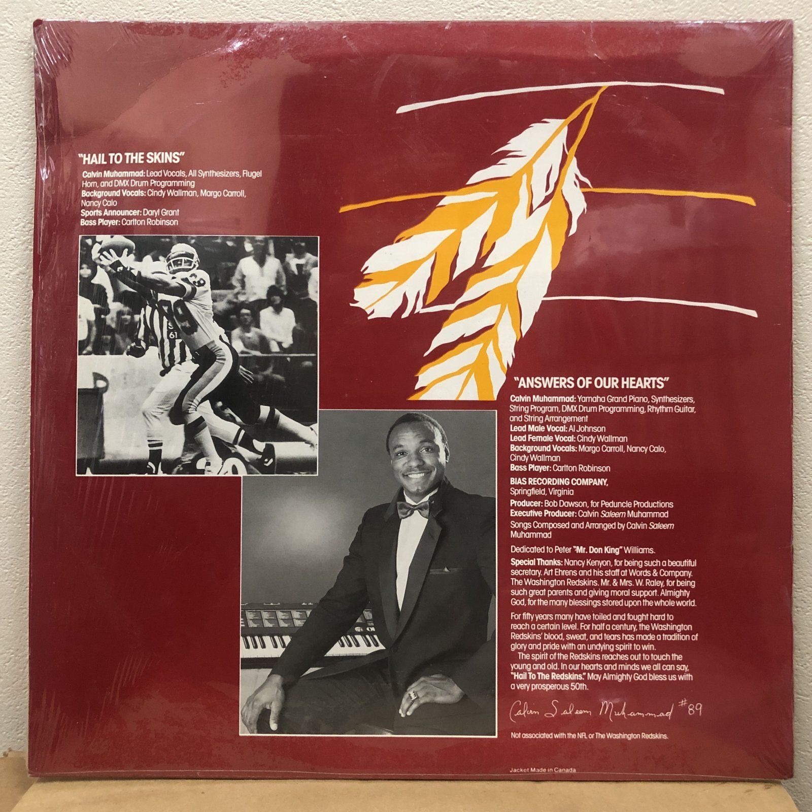 画像: Calvin Saleem Muhammad – Hail To The Skins