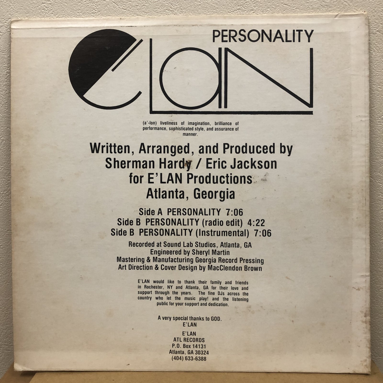 画像: E'lan - Personality
