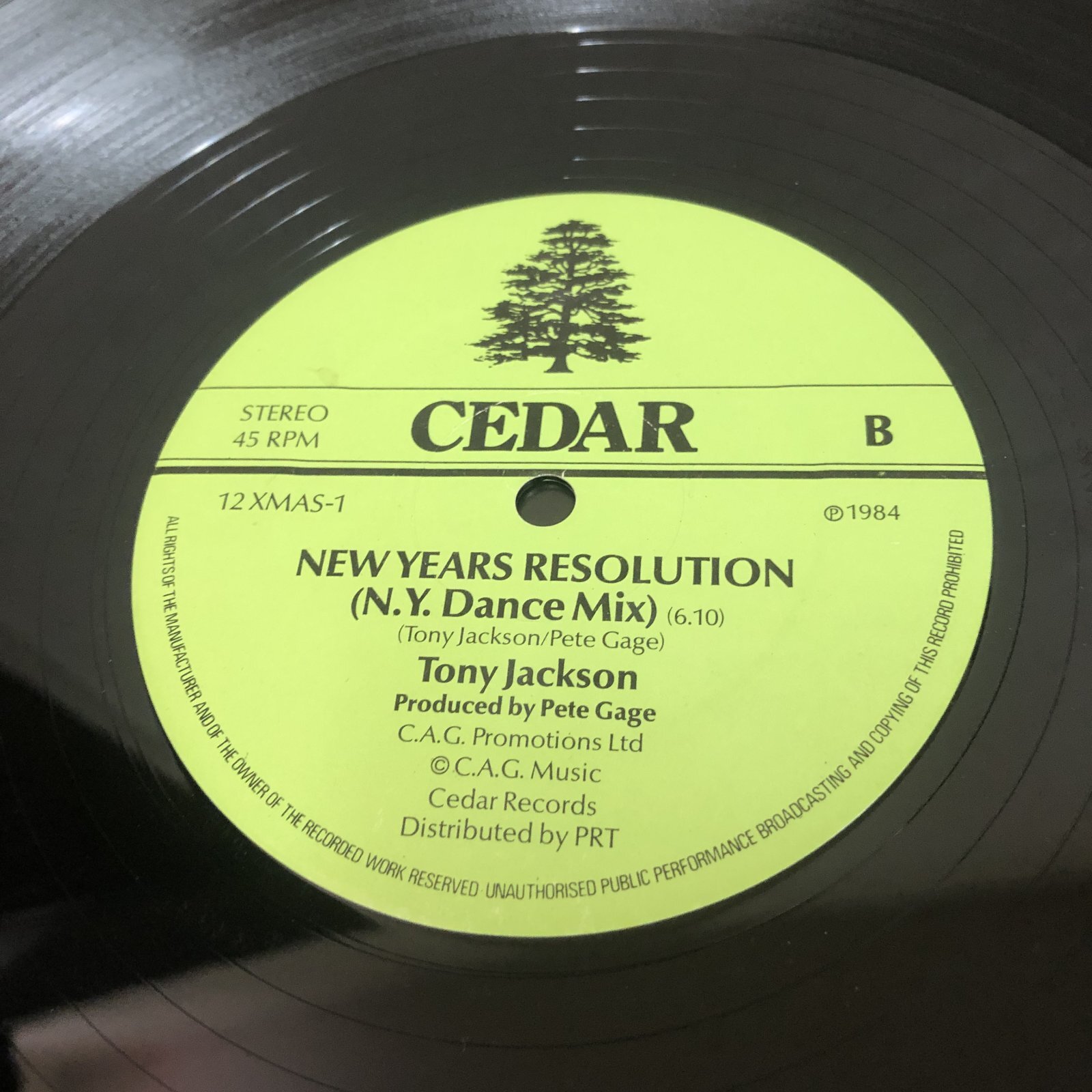 画像1:  Tony Jackson -  New Years Resolution 