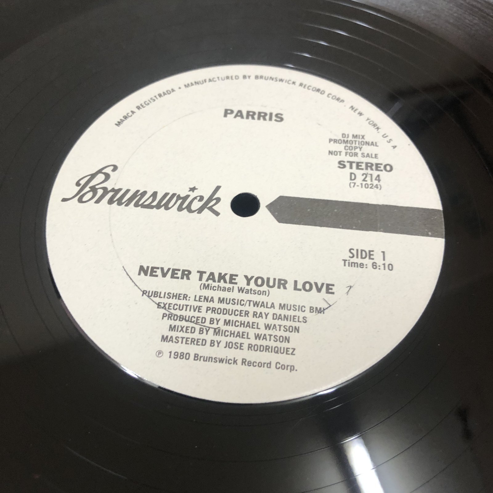 画像1: Parris - Never Take Your Love