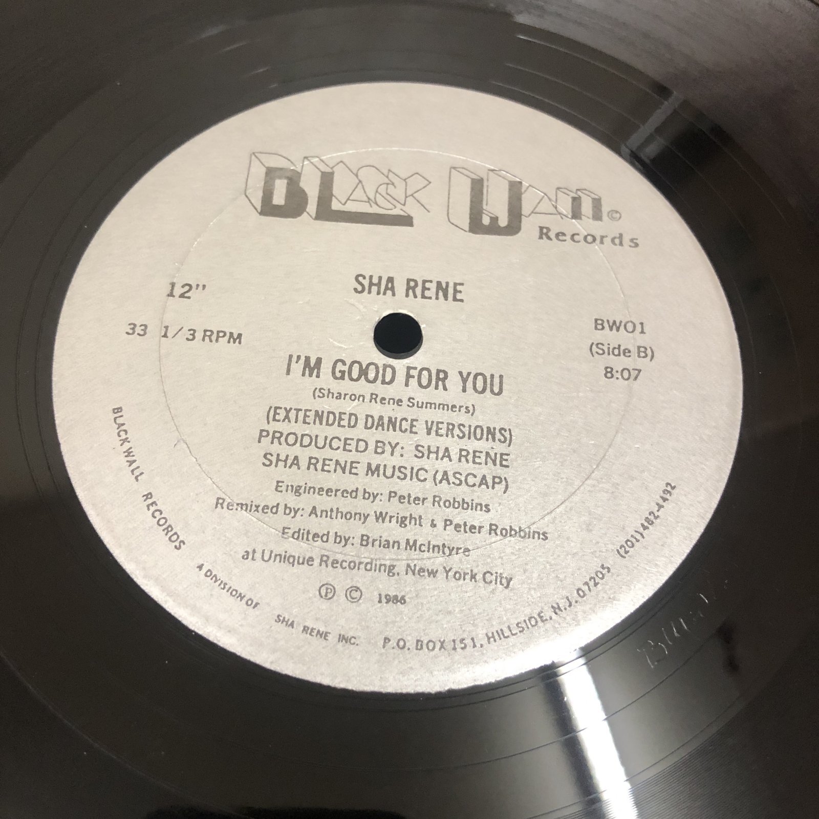 画像:  Sha Rene ‎- I'm Good For You