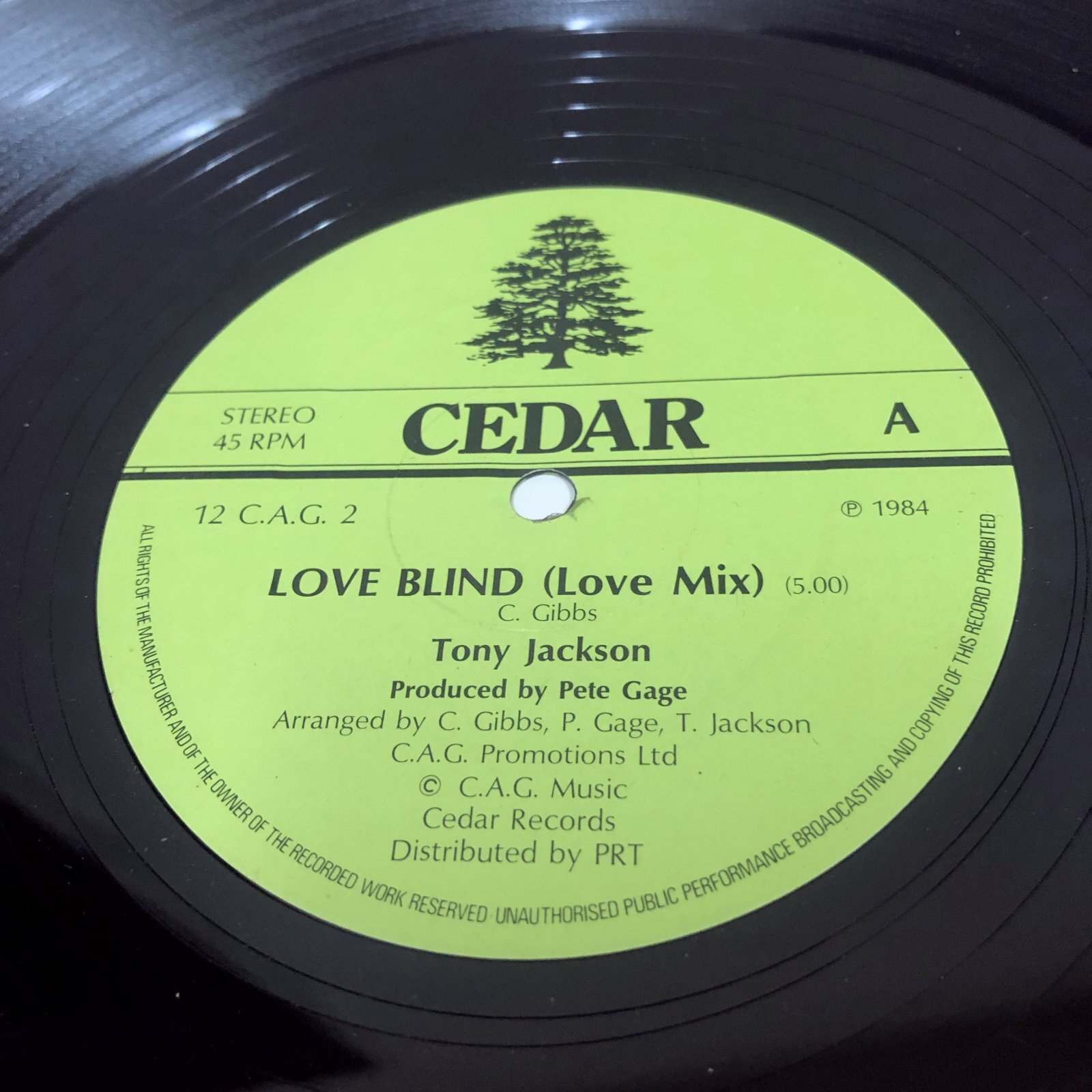 画像1:  Tony Jackson -  Love Blind