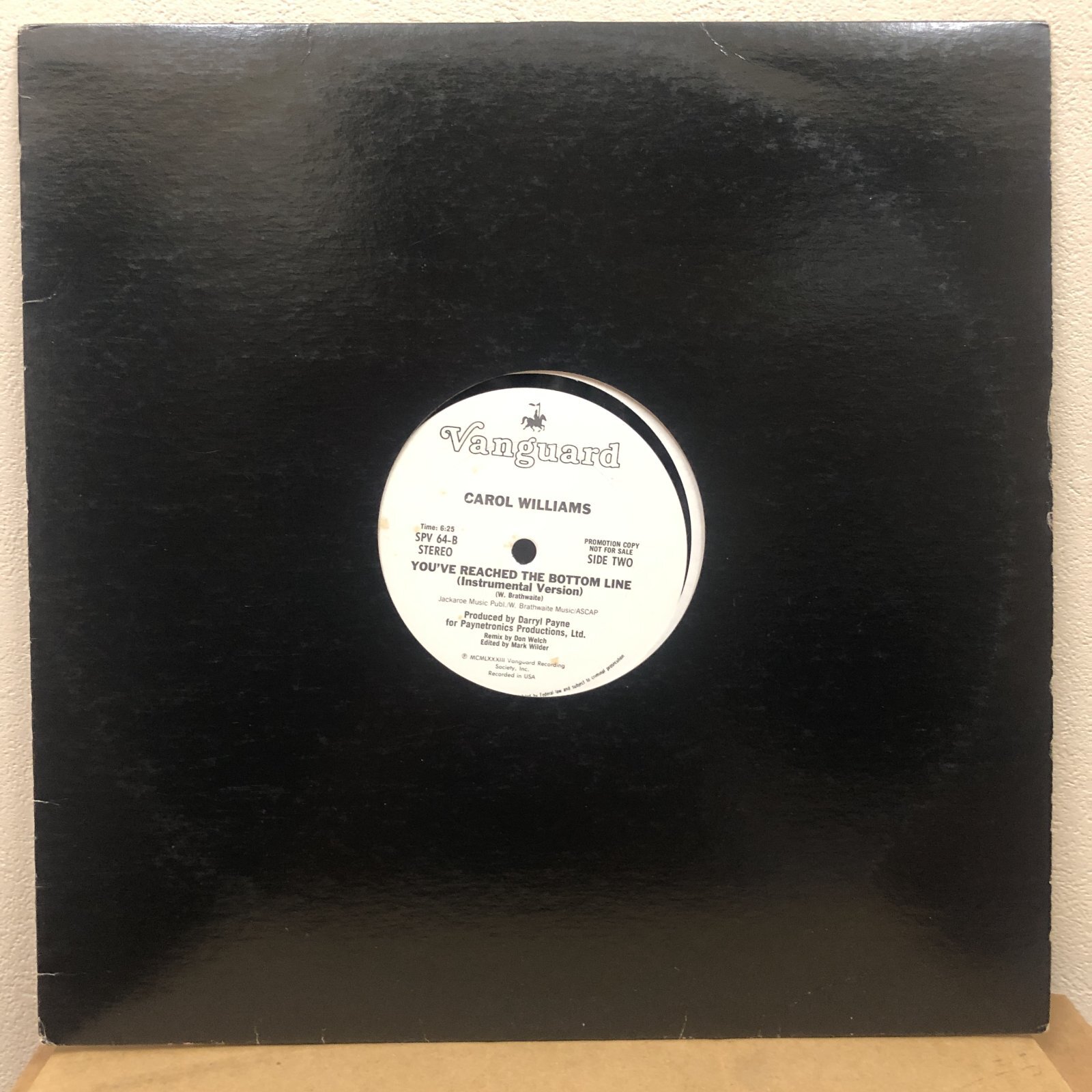 画像: Carol Williams - You're Reached The Bottom Line - promo