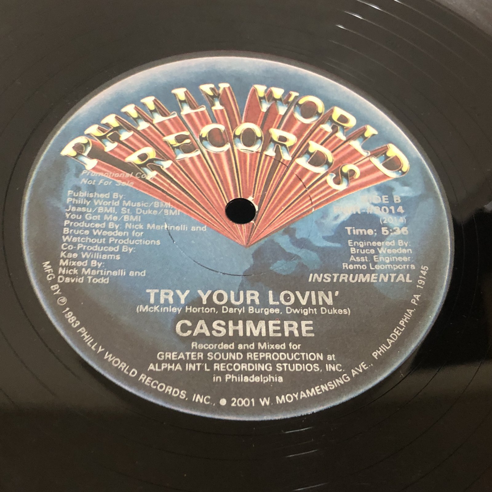 画像: Cashmere  – Try Your Lovin'