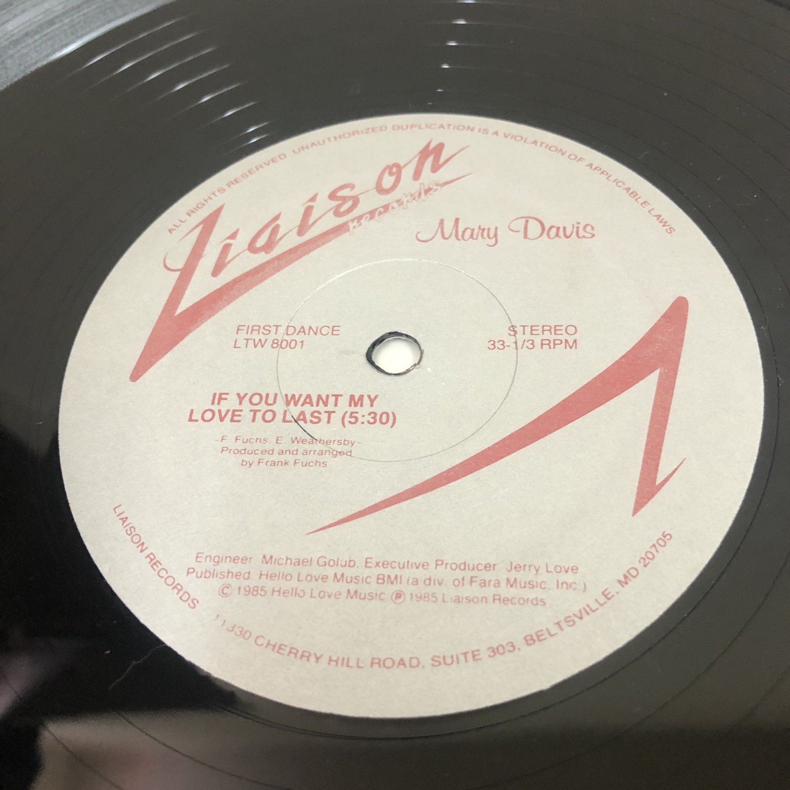 画像1: Mary Davis - If You Want My Love To Last