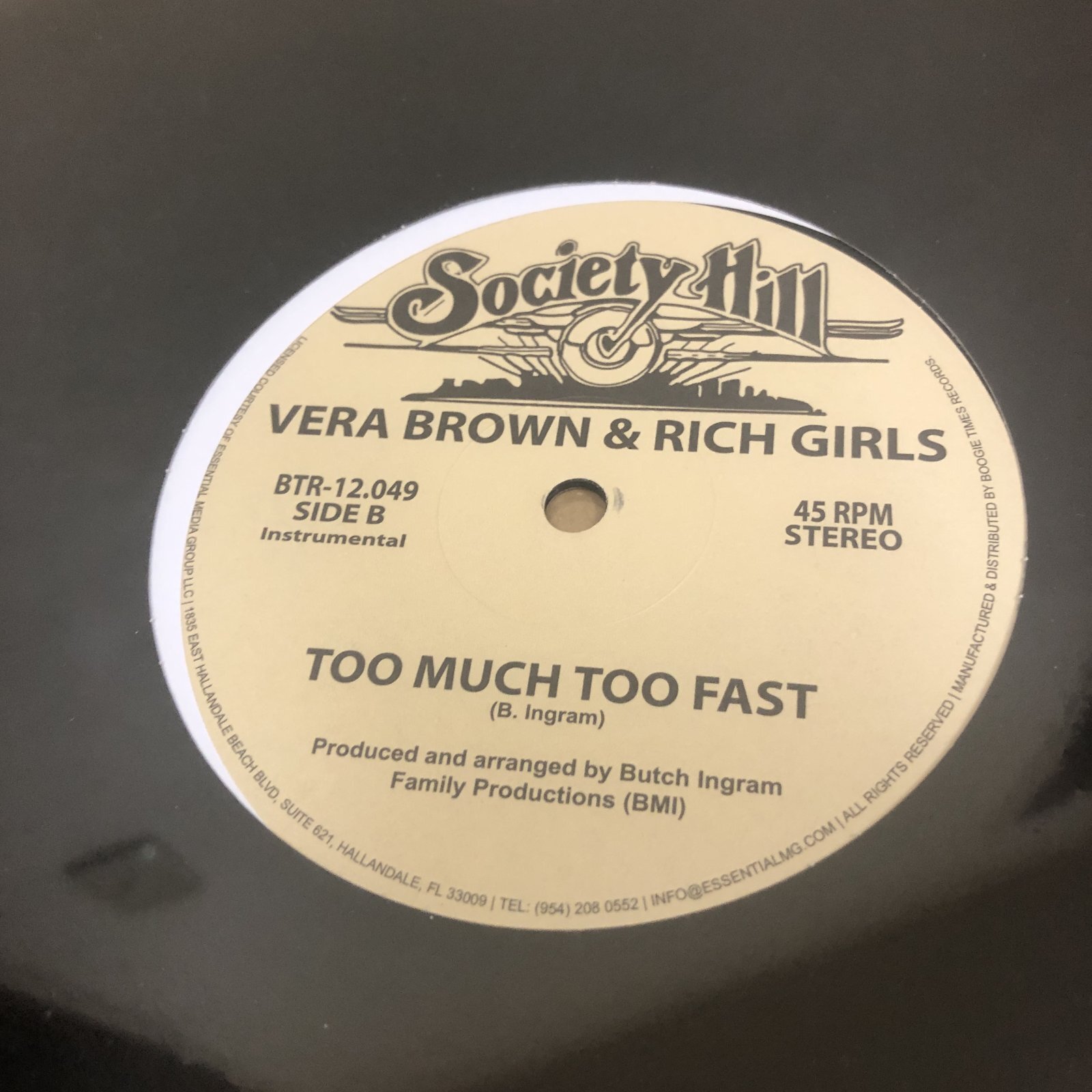 画像: Vera Brown & Rich Girls - Too Much Too Fast (Sealed)  (Re)