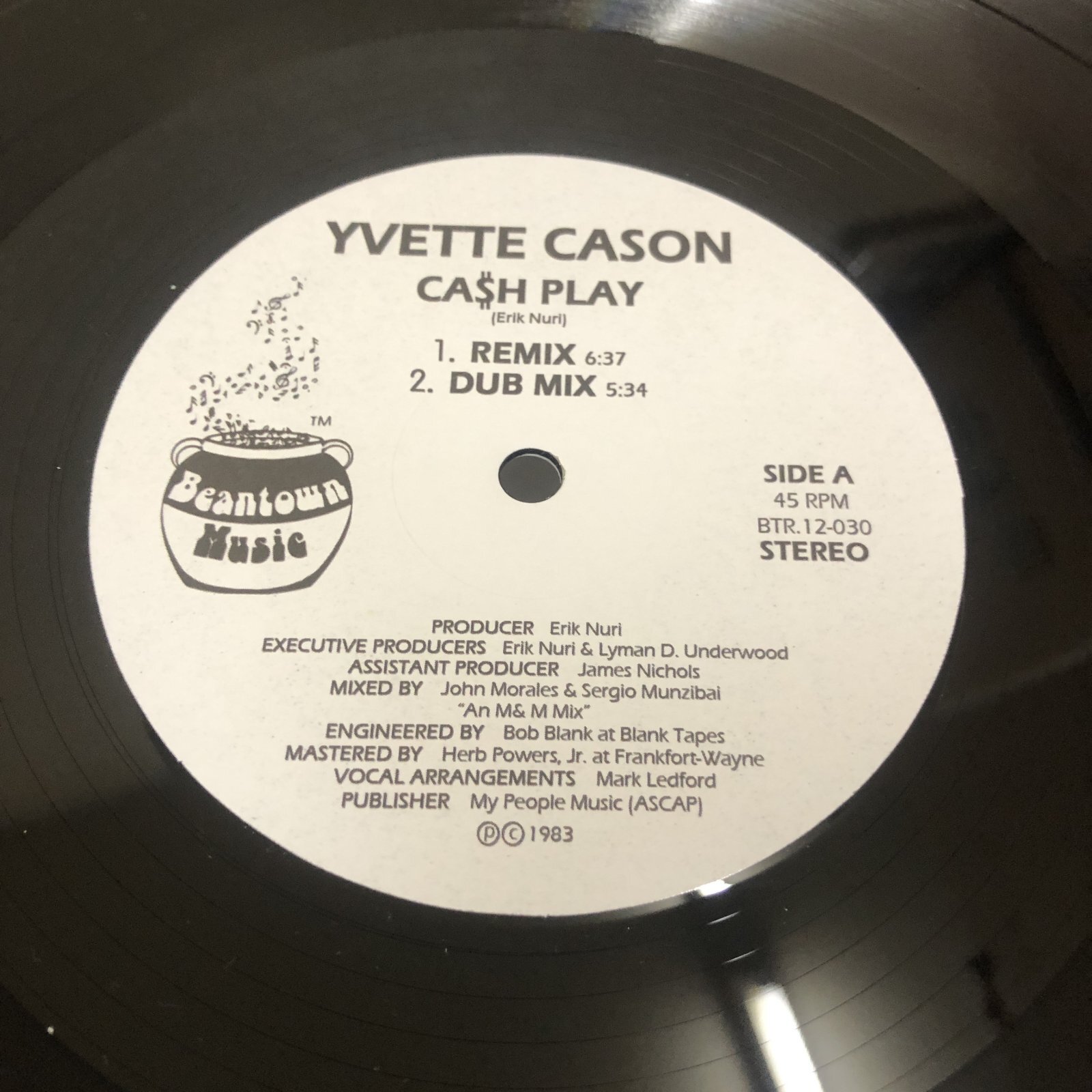 画像1: Yvette Cash - Cash Play / Next To You (Re)