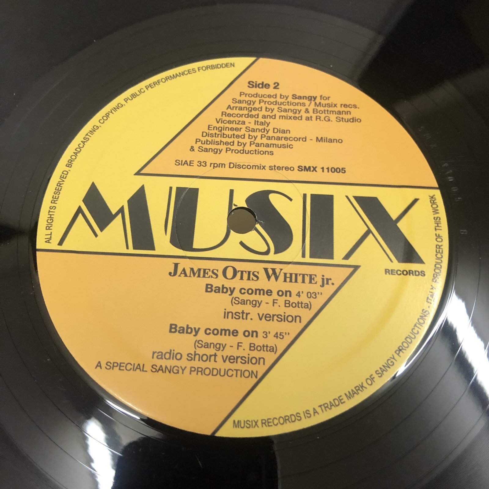 画像: James Otis White Jr - Baby Come On (Re)