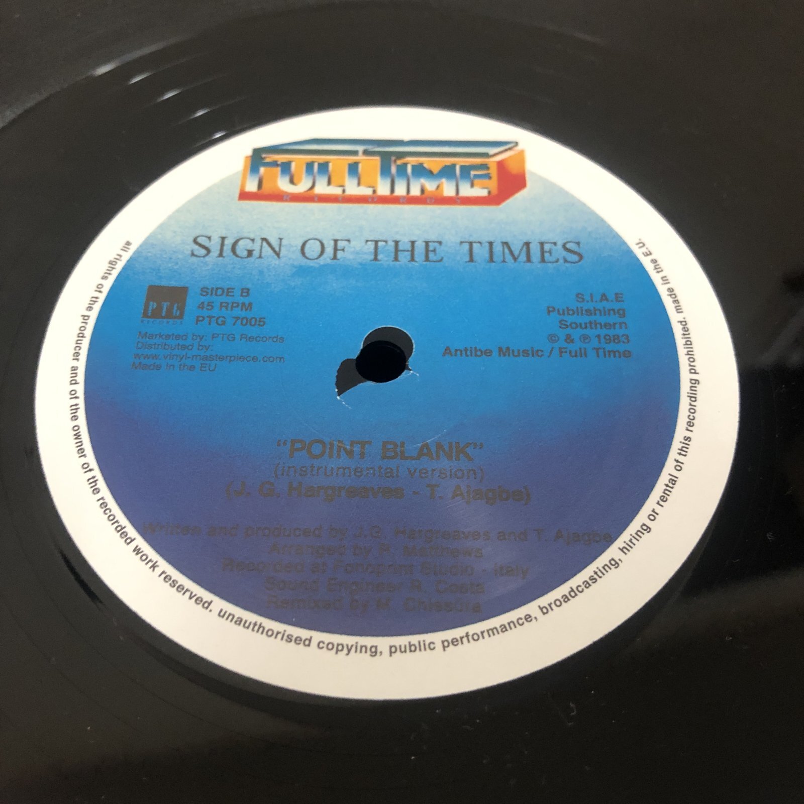 画像: Sign Of The Times - Point Blank (Re)