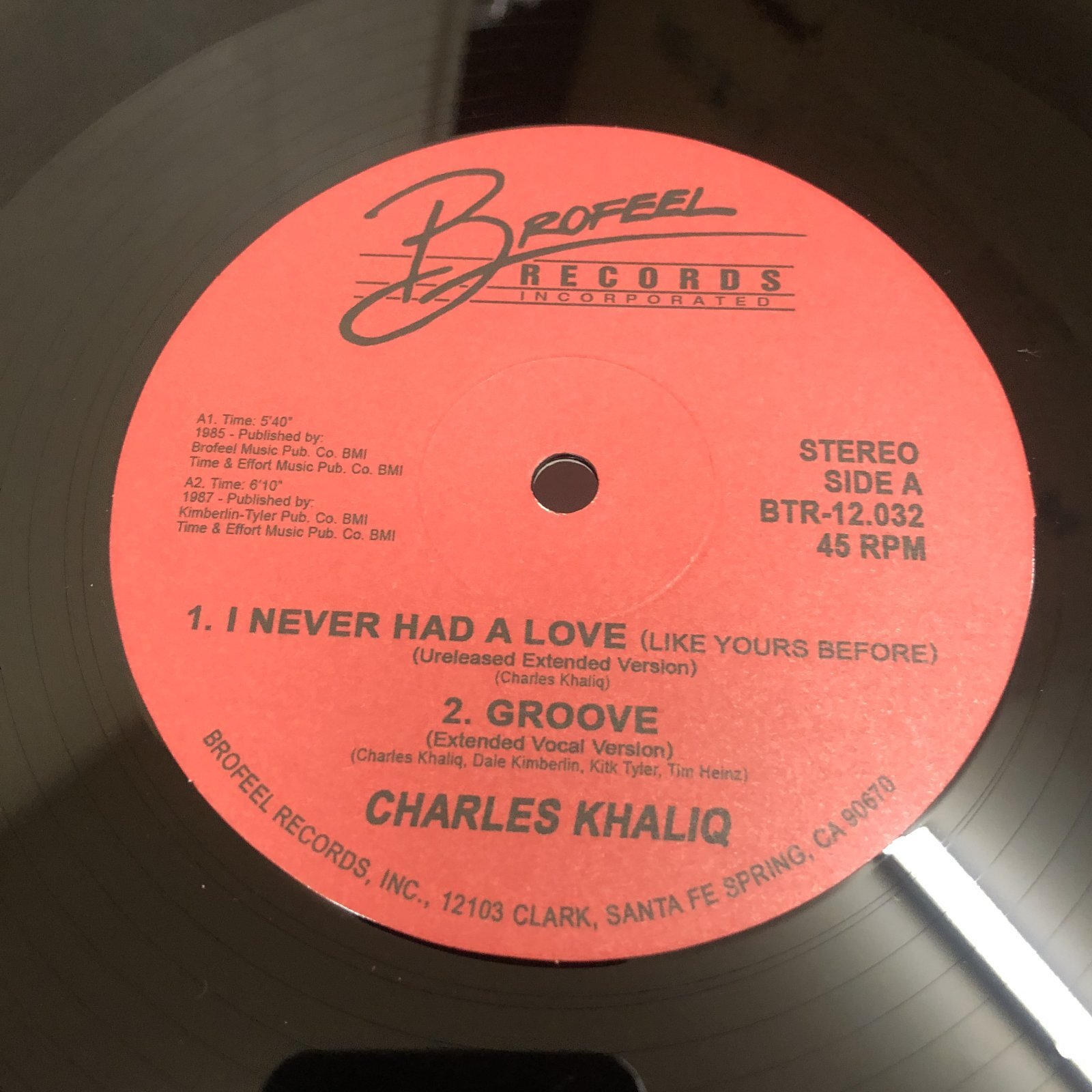 画像1: Charles Khaliq - I Never Had A Love / Just You And Me Girl (Re)