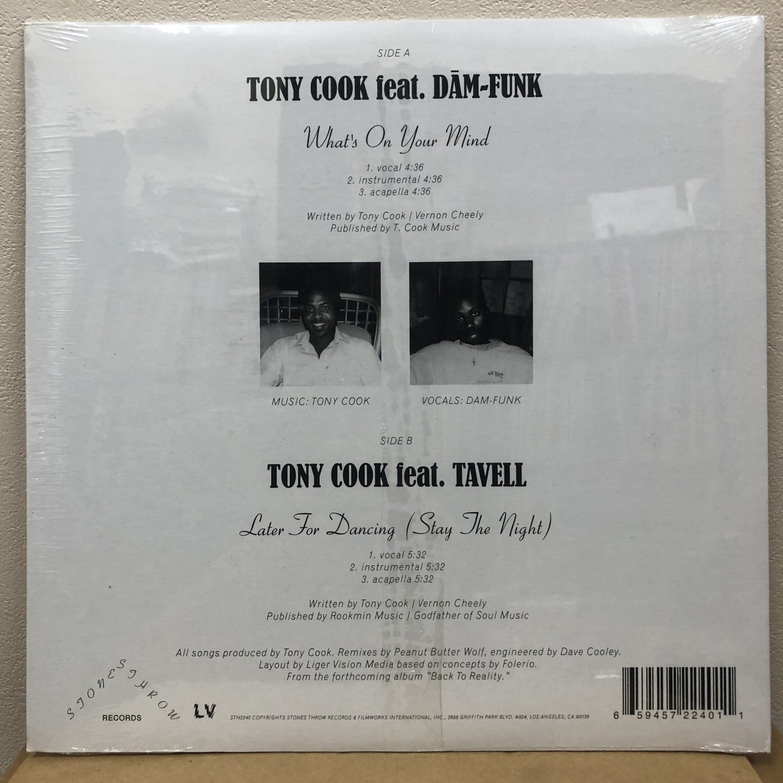 画像: Tony Cook feat. Dãm-Funk -  What's On Your Mind   (Re)