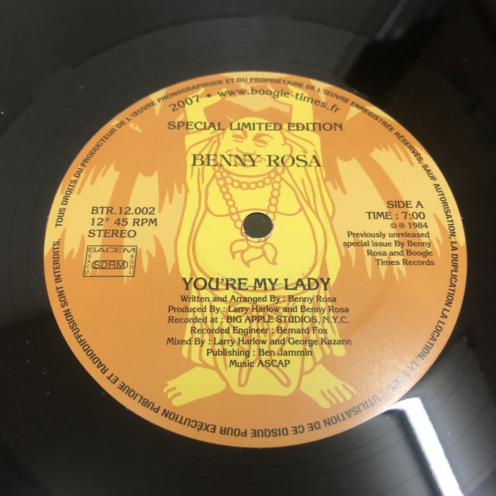 画像: Benny Rose - It's Only You / You're My Lady (Re)