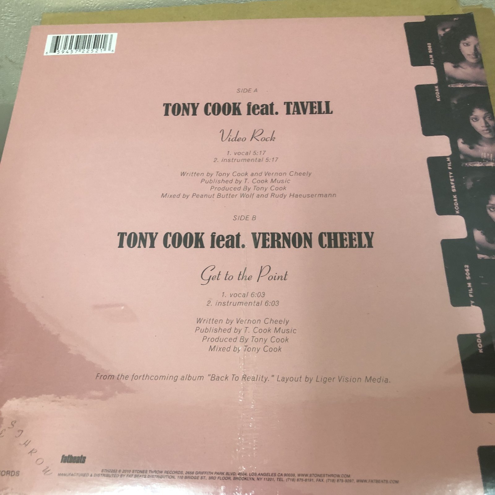 画像: Tony Cook ‐ Video Rock  / Get To The Point  (Re)