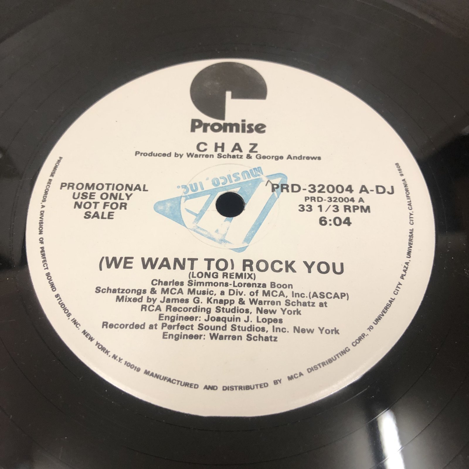 画像1: Chaz - (We Want To) Rock You  - Long Remix