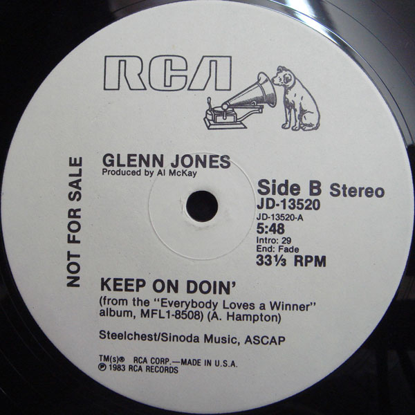 画像: Glenn Jones - Keep On Doin