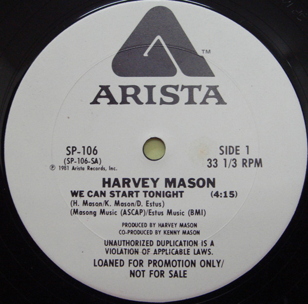 画像1: Harvey Mason - We Can Start Tonight