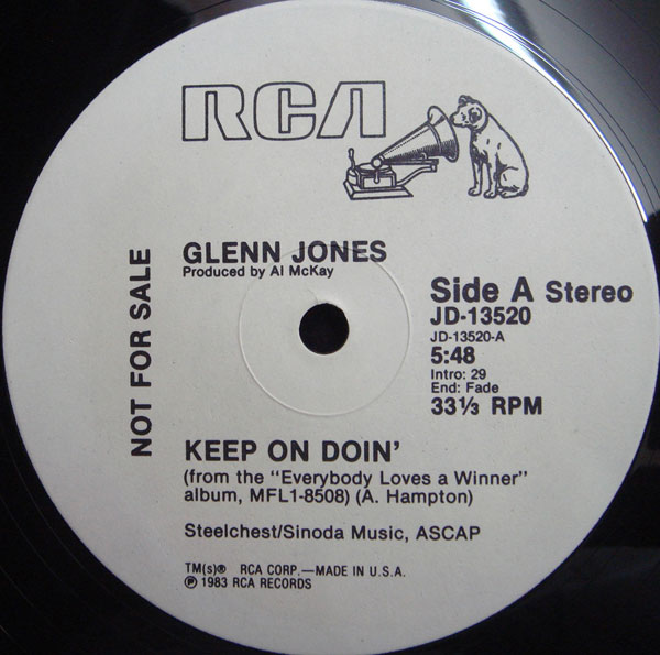 画像1: Glenn Jones - Keep On Doin