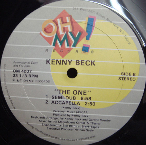 画像: Kenny Beck - The One