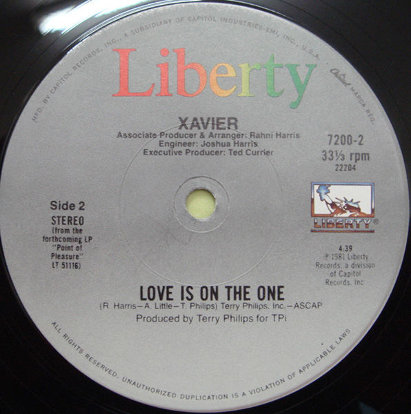 画像: Xavier - Love is on The One